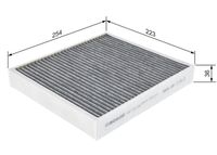 BOSCH 1987435502 - Filtro, aire habitáculo
