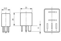 BOSCH 0 332 201 107 - Relé, sistema de precalentamiento