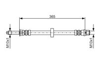 BOSCH 1987476851 - Tubo flexible de frenos