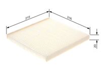 BOSCH 1987432085 - Filtro, aire habitáculo