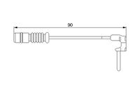 BOSCH 1 987 474 901 - Contacto de aviso, desgaste de los frenos