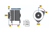 BOSCH 0986033860 - Alternador
