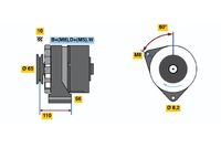 BOSCH 0986034240 - Alternador