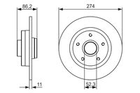 BOSCH 0986479682 - Disco de freno