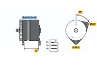 BOSCH 0986044571 - Alternador