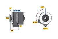 BOSCH 0986031460 - Alternador