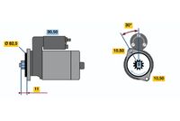 BOSCH 0986013551 - Motor de arranque