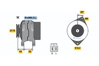 BOSCH 0986040551 - Alternador