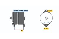 BOSCH 0120468065 - Alternador