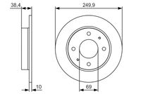 BOSCH 0986479S84 - Disco de freno