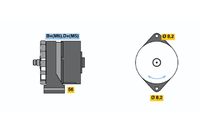 BOSCH 0986030110 - Alternador