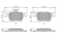 BOSCH 0 986 494 659 - Juego de pastillas de freno