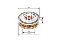 BOSCH 1457429416 - Filtro hidráulico, dirección