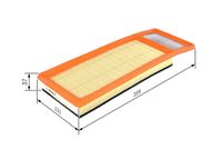 BOSCH F026400346 - Filtro de aire