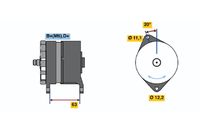 BOSCH 0986034420 - Alternador