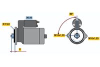 BOSCH 0986014491 - Motor de arranque