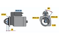 BOSCH 0986012271 - Motor de arranque