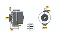 BOSCH 0986033260 - Alternador