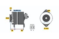 BOSCH 0986035371 - Alternador