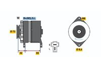 BOSCH 0986032671 - Alternador