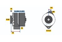 BOSCH 0986034520 - Alternador