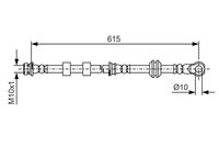 BOSCH 1987481088 - Tubo flexible de frenos