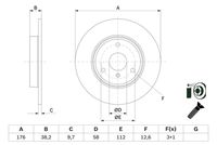 BOSCH 0986479E74 - Disco de freno