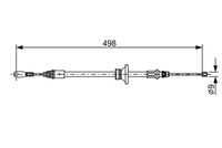 BOSCH 1987482632 - Cable de accionamiento, freno de estacionamiento