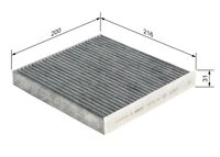 BOSCH 1987432574 - Filtro, aire habitáculo