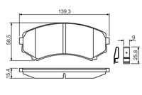 BOSCH 0 986 424 709 - Juego de pastillas de freno