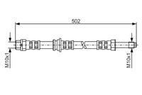 BOSCH 1987476971 - Tubo flexible de frenos