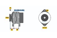 BOSCH 0986041270 - Alternador