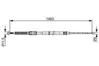BOSCH 1987482456 - Cable de accionamiento, freno de estacionamiento