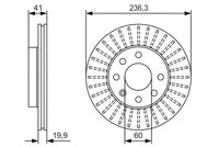 BOSCH 0986479S98 - Disco de freno