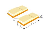 BOSCH 1457433049 - Filtro de aire