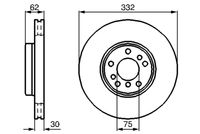 BOSCH 0986478973 - Disco de freno