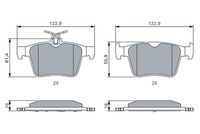 BOSCH 0 986 494 658 - Juego de pastillas de freno