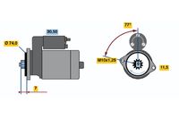 BOSCH 0986016441 - Motor de arranque