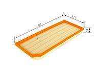 BOSCH 1457433102 - Filtro de aire