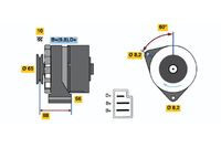 BOSCH 0986030580 - Alternador