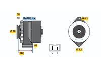 BOSCH 0986032740 - Alternador