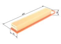 BOSCH F026400115 - Filtro de aire