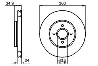 BOSCH 0986479048 - Disco de freno
