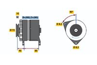 BOSCH 0986035740 - Alternador
