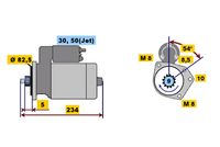 BOSCH 0001107025 - Motor de arranque