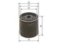 BOSCH F 026 407 202 - Filtro de aceite