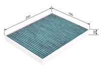 BOSCH 0986628507 - Filtro, aire habitáculo - FILTRO+
