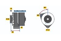 BOSCH 0986034570 - Alternador