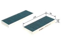 BOSCH 0986628547 - Filtro, aire habitáculo - FILTRO+