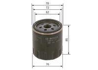 BOSCH F026407017 - Filtro de aceite